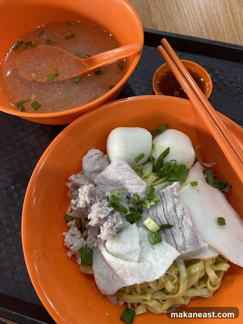 Noodles with Pork and Fish Balls