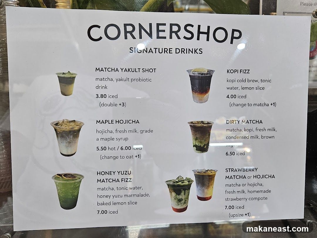 CORNERSHOP SIGNATURE DRINKS