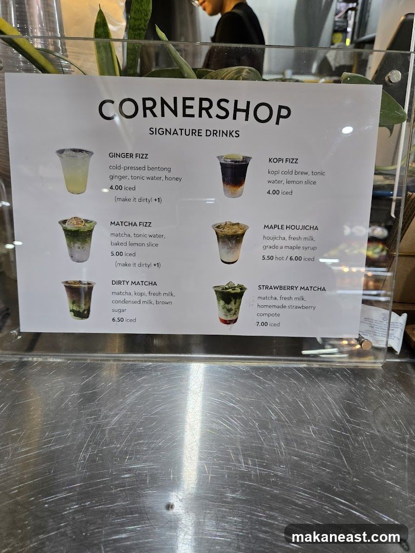 CORNERSHOP SIGNATURE DRINKS