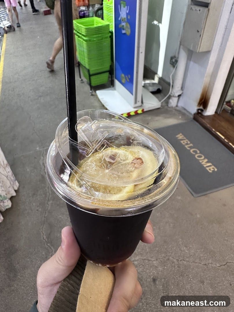 Iced Coffee with Lemon