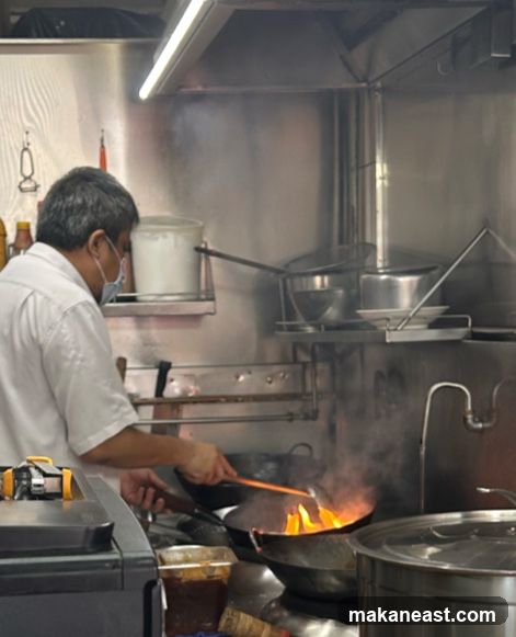 Chef Cooking with Wok