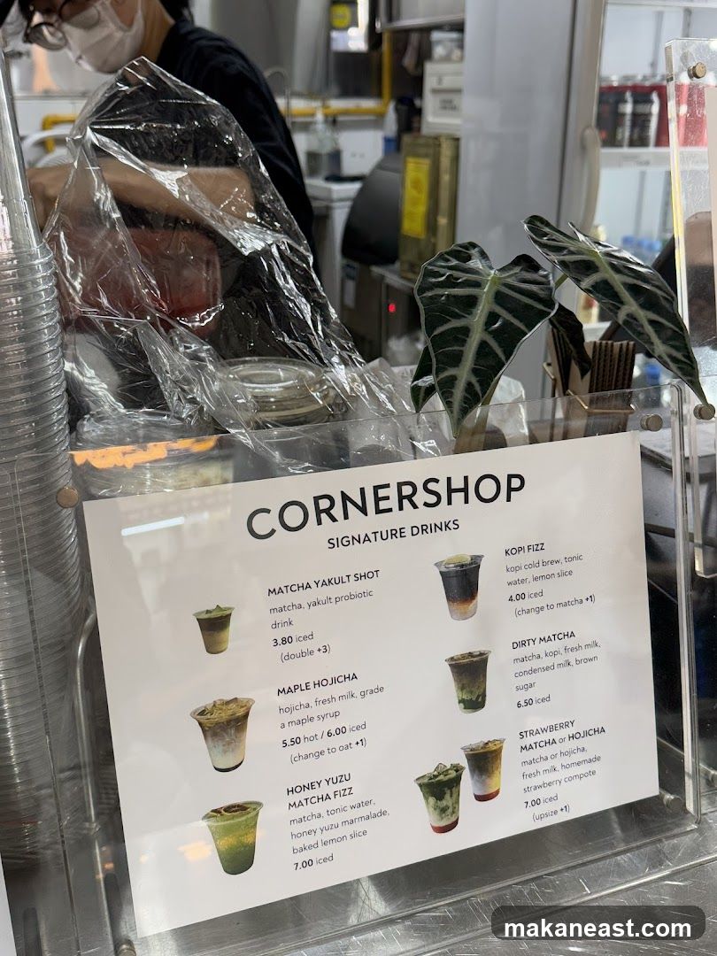 CORNERSHOP SIGNATURE DRINKS