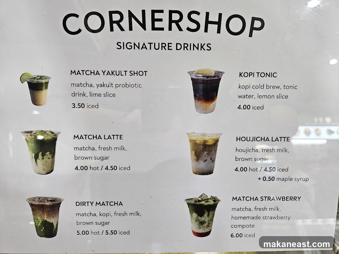 CORNERSHOP SIGNATURE DRINKS