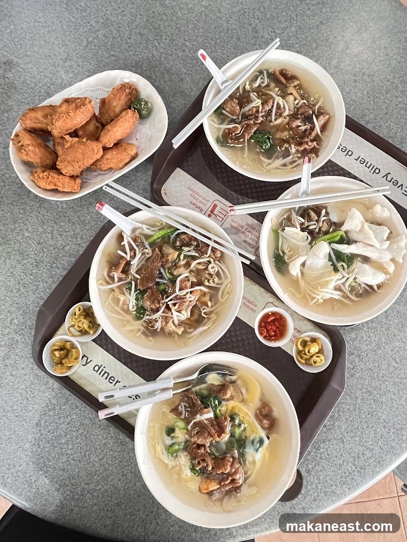 Noodle Soups and Fried Chicken Wings