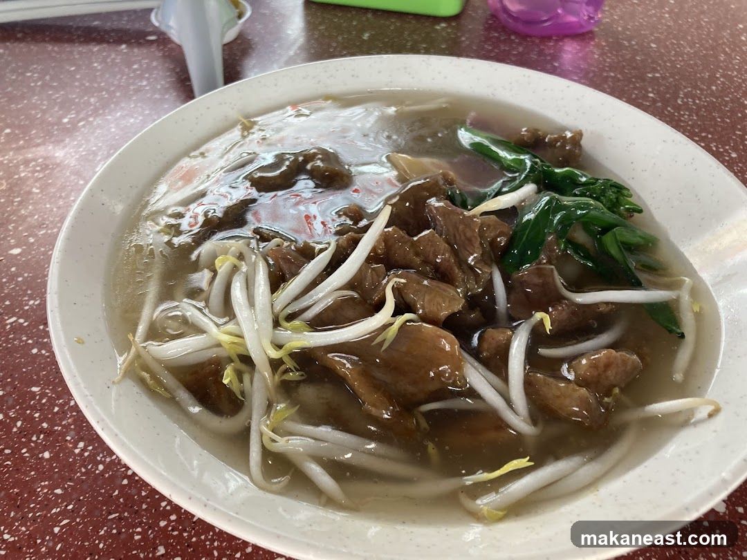Beef noodle soup