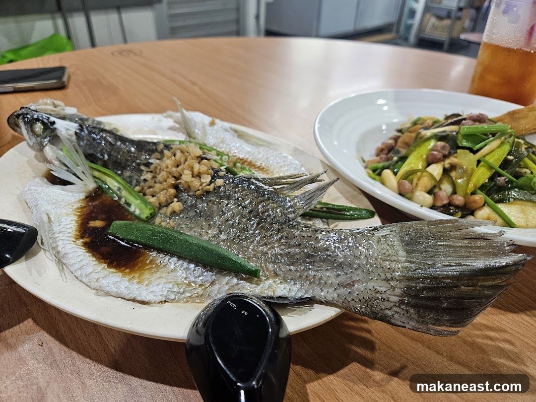 Steamed Fish and Vegetable Dish