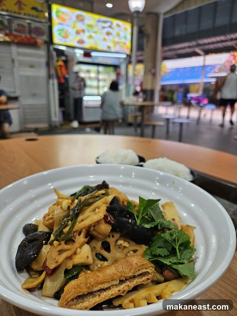 Stir-fried dish with rice