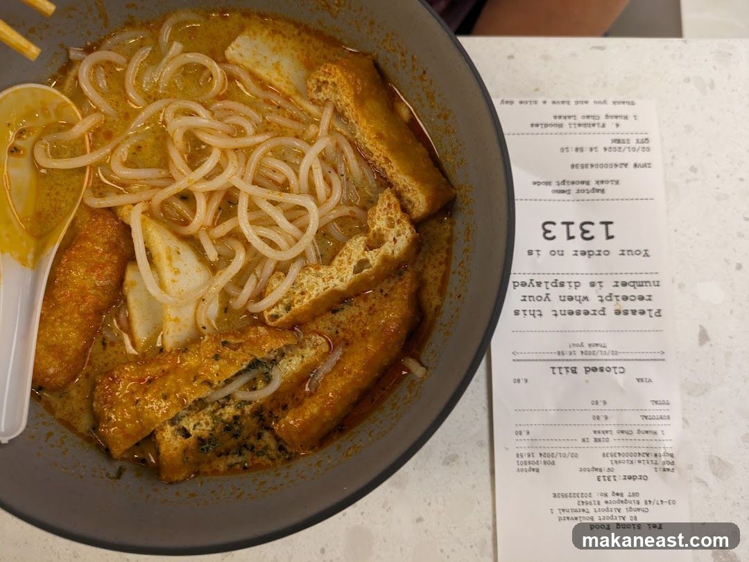 Laksa and Receipt