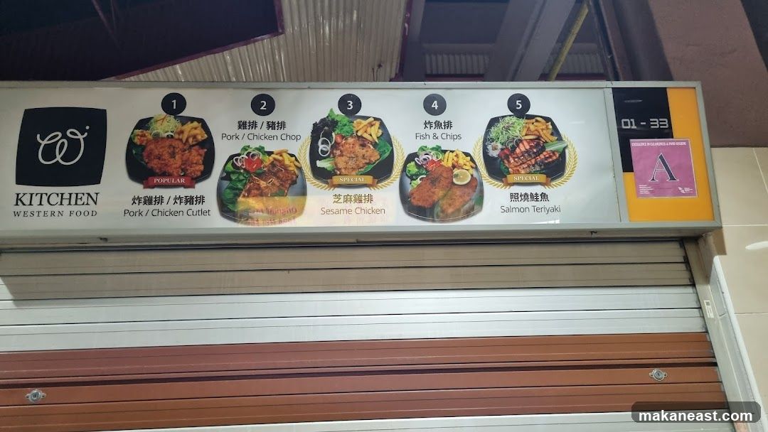 Kitchen Western Food Menu