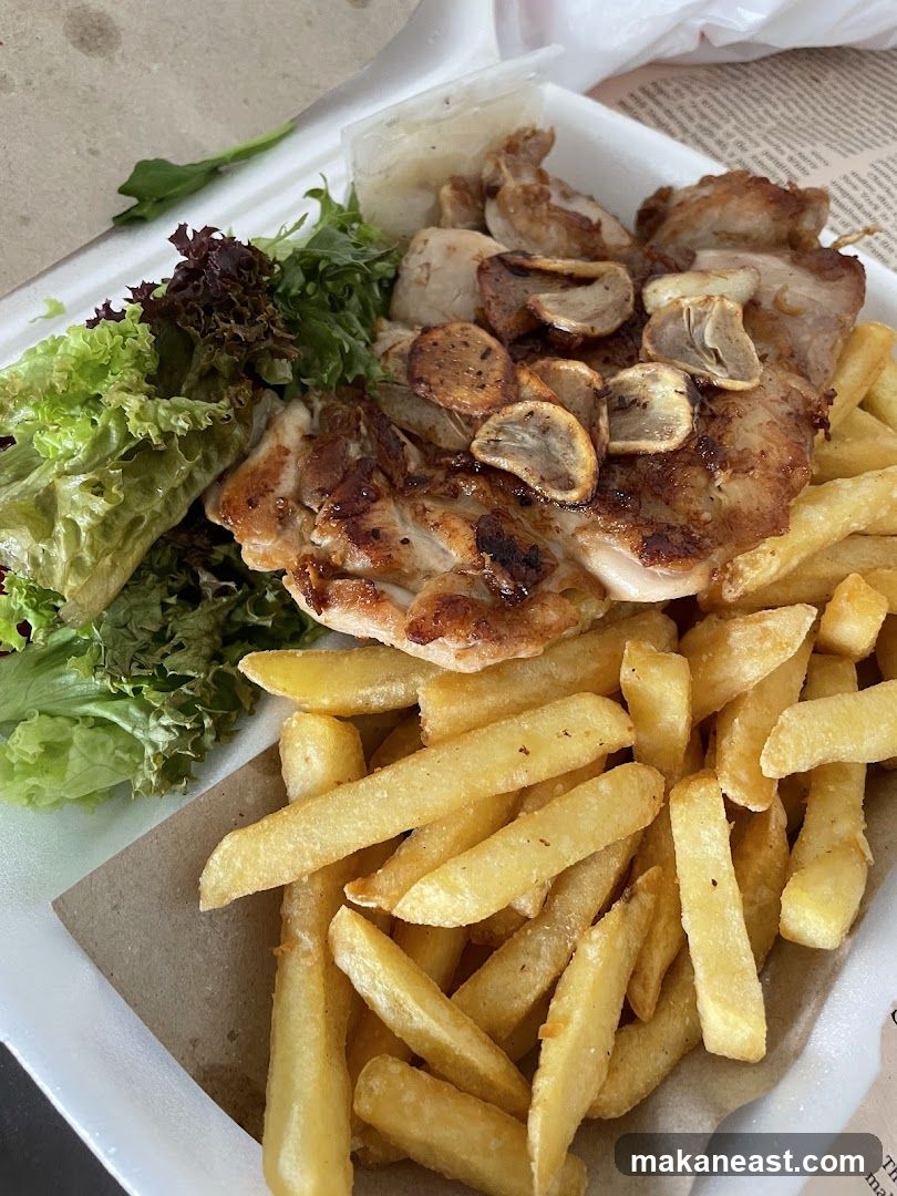 Grilled Chicken with Fries