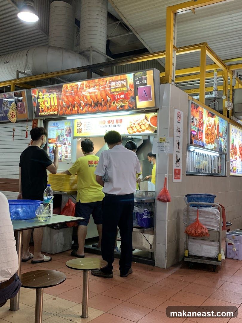 Food Stall with Chicken Wings