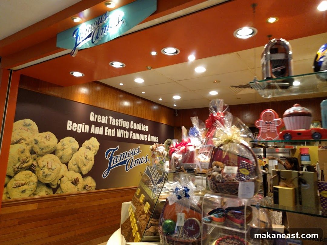 Famous Amos Cookies Display