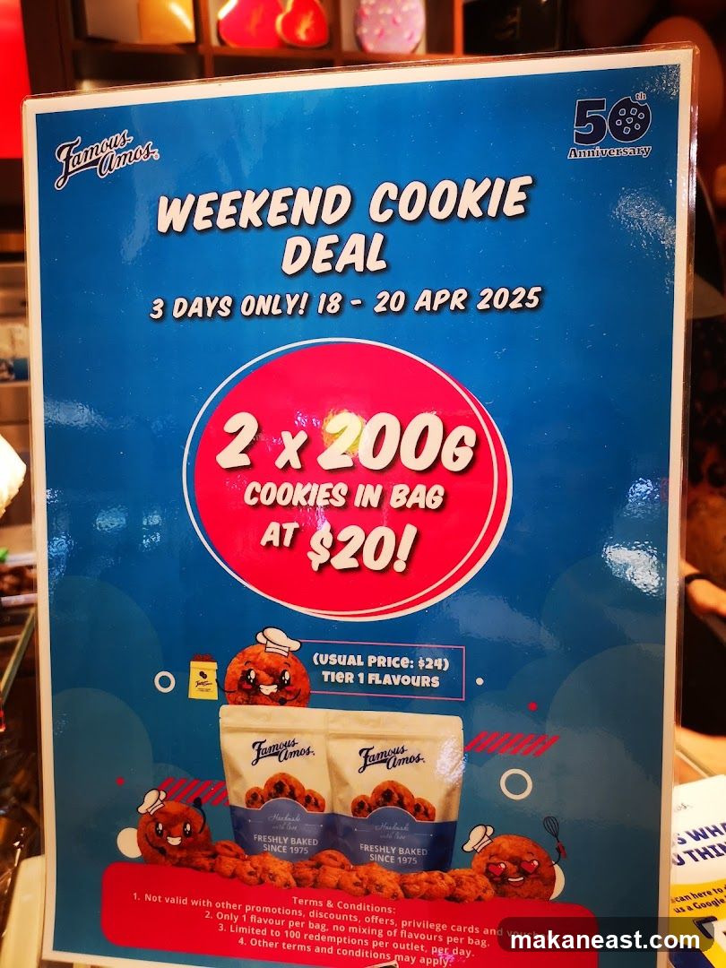 Famous Amos Weekend Cookie Deal