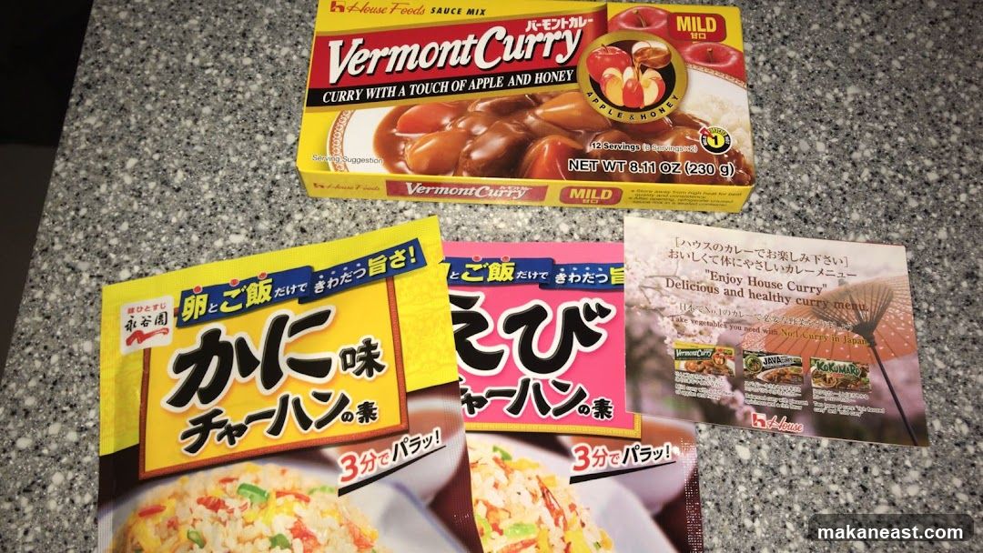 House Foods Vermont Curry and Fried Rice Mixes