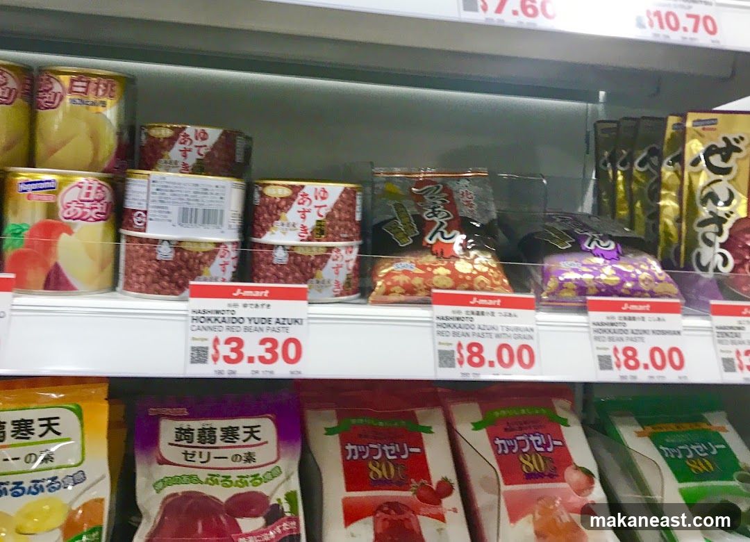 Canned Red Bean Paste and Jelly Mixes