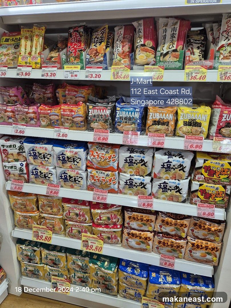 Assortment of Instant Noodles