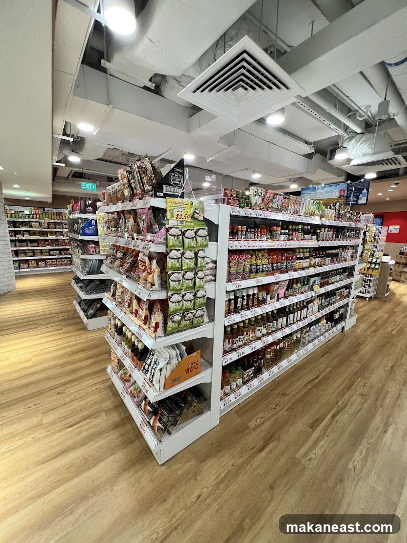 Aisle of Packaged Goods in a Store
