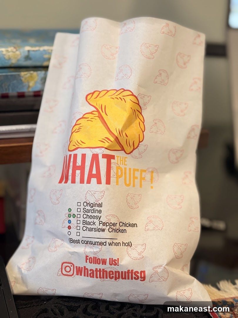 Paper Bag with Puff Pastry Designs
