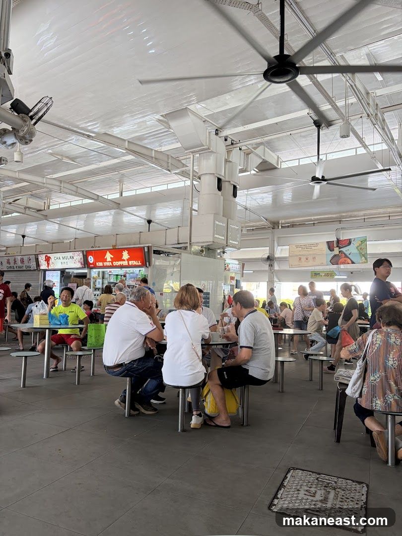 Hawker Centre with Diners