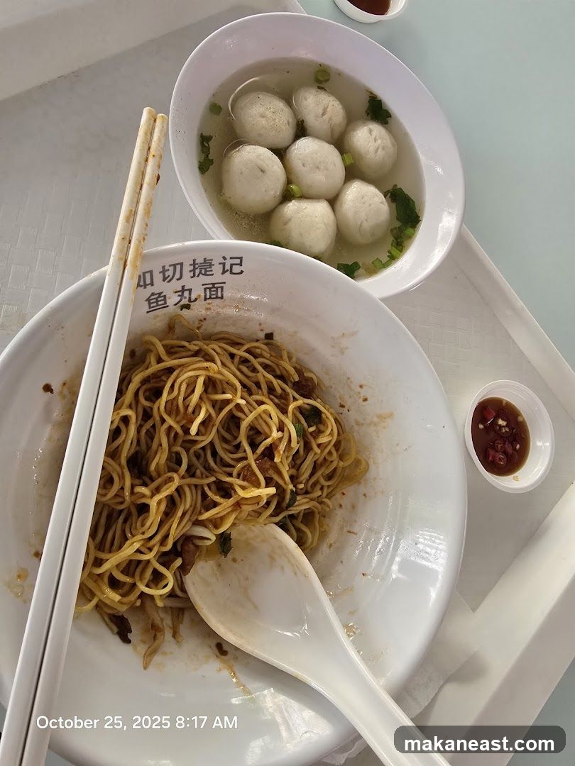 Noodles and Fish Balls