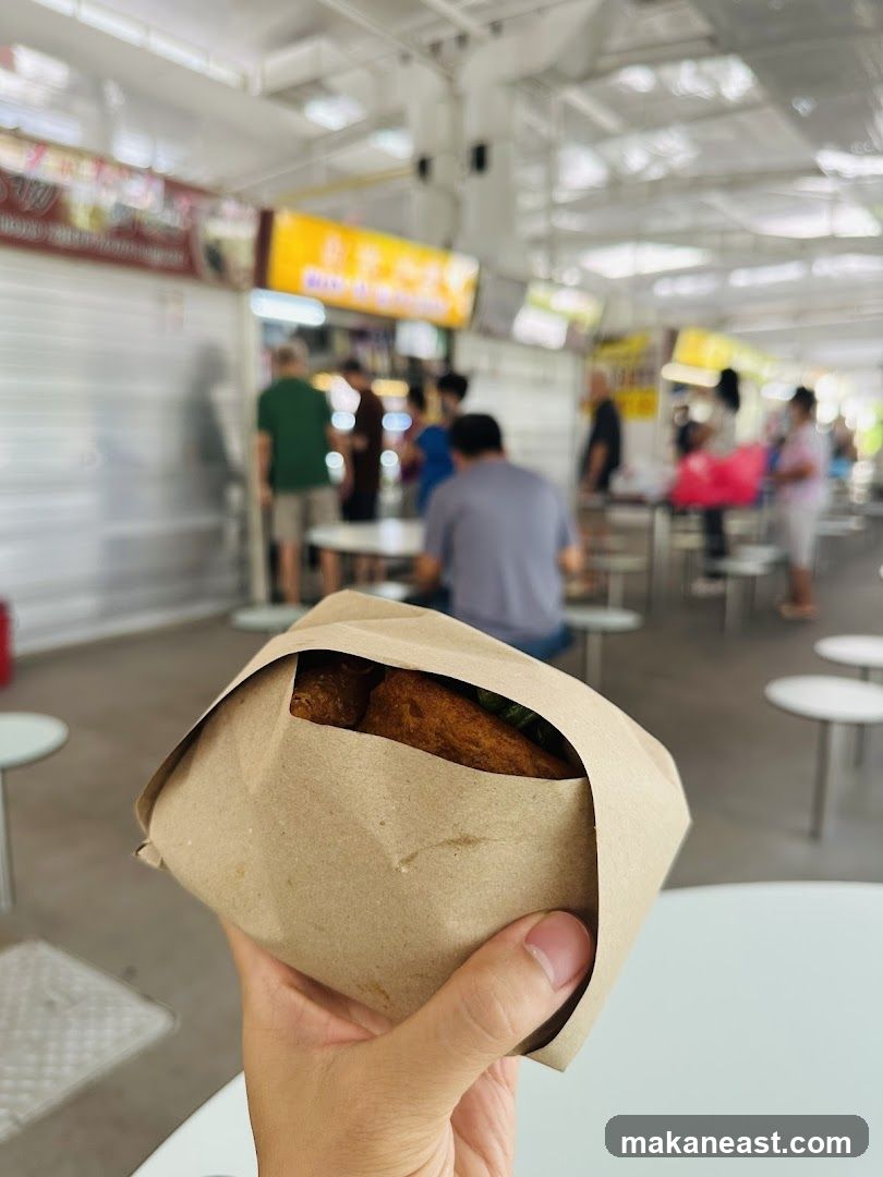 Food wrapped in paper