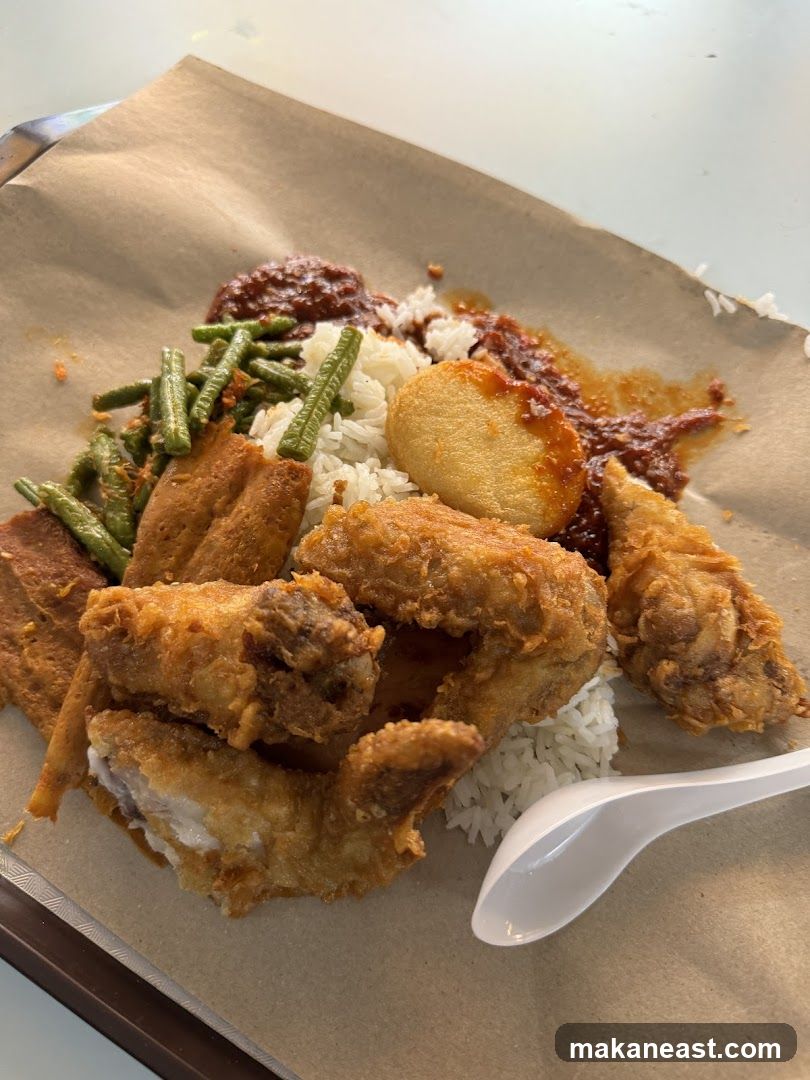Fried Chicken Rice Plate