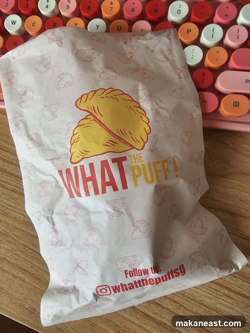 Food packaging with logo