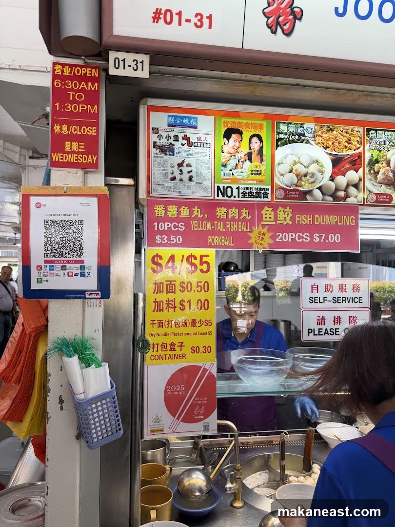 Food Stall Menu and Information