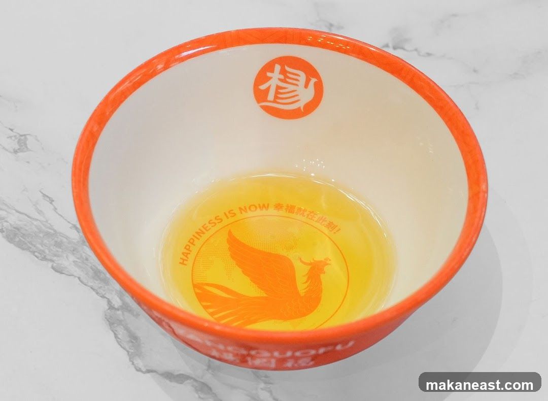 Bowl with Phoenix Design
