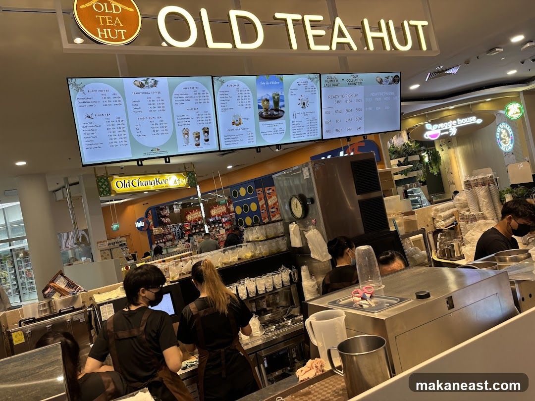 Old Tea Hut Menu and Counter