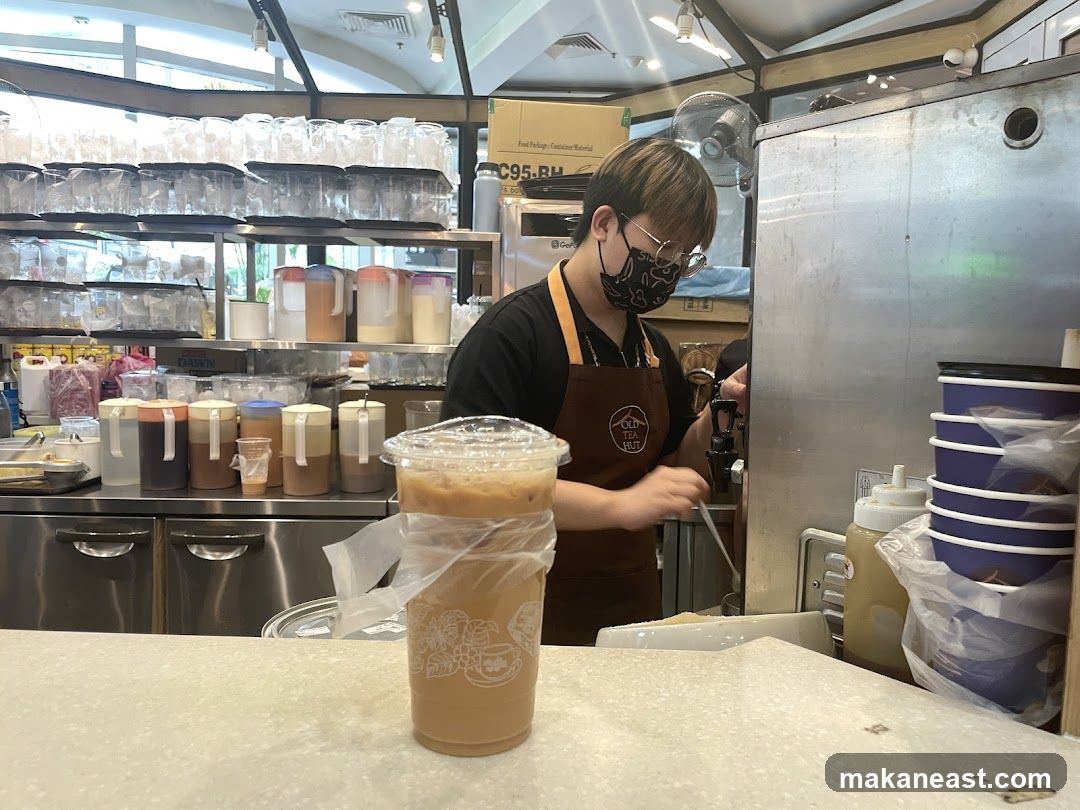 Barista preparing a drink
