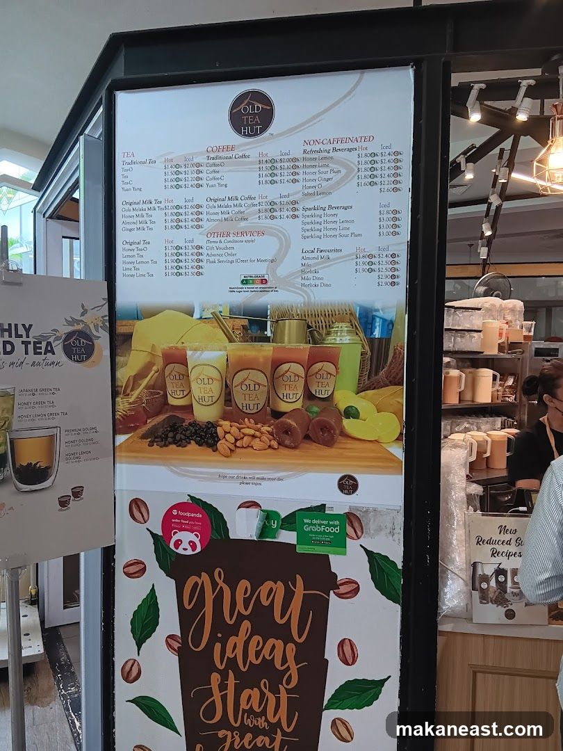 Old Tea Hut Menu