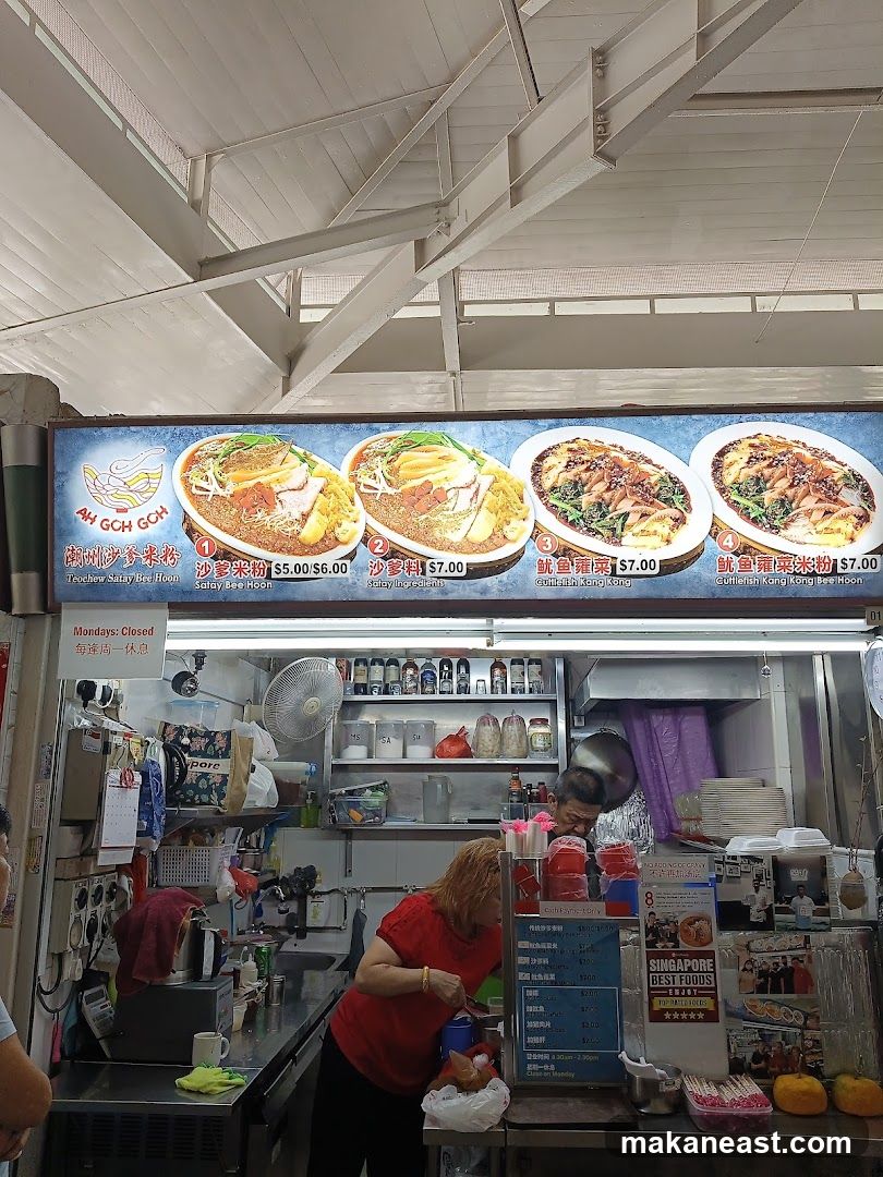 Food Stall Menu and Interior