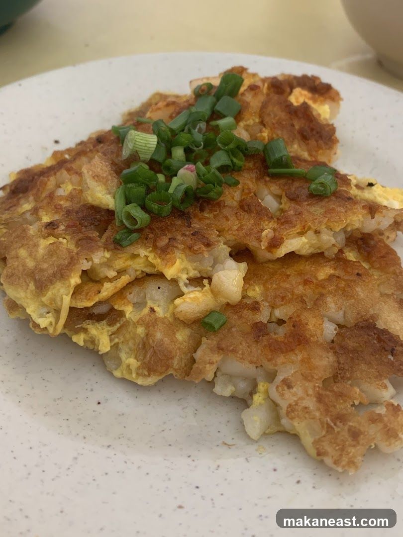 Fried Radish Cake with Scallions