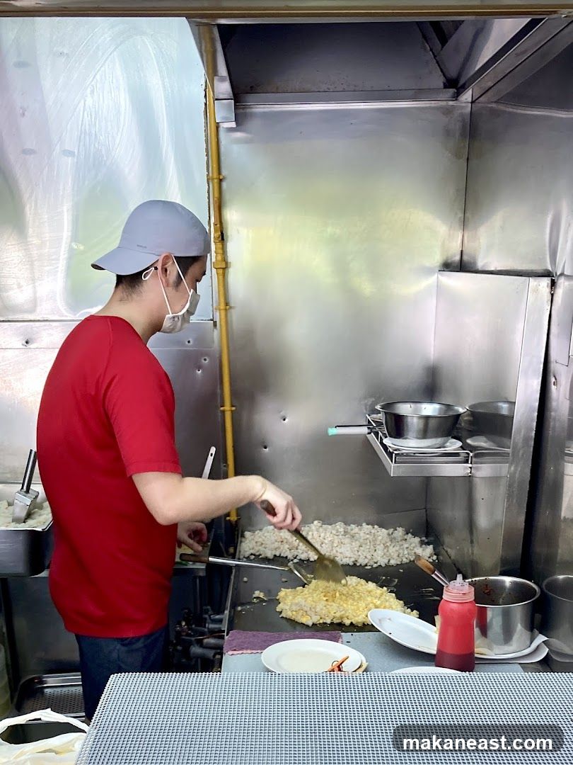 Cook preparing food