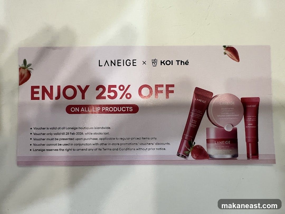Laneige x Koi Thé 25% Off Voucher
