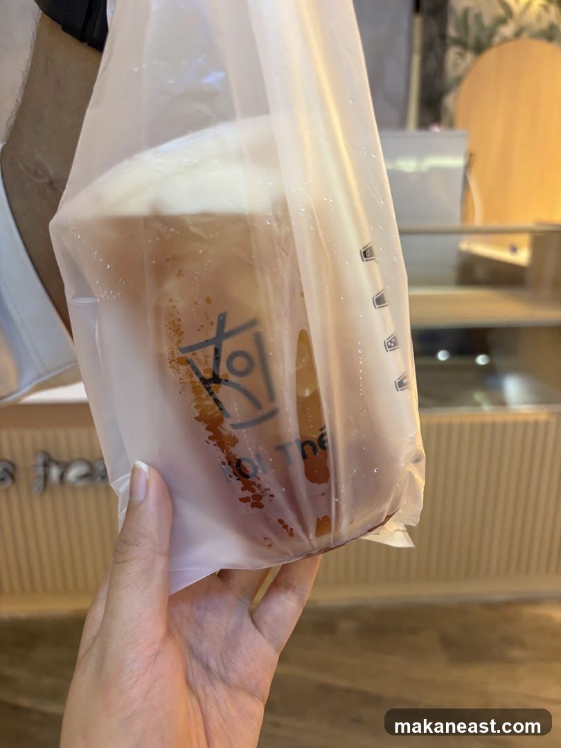 Beverage in Plastic Bag
