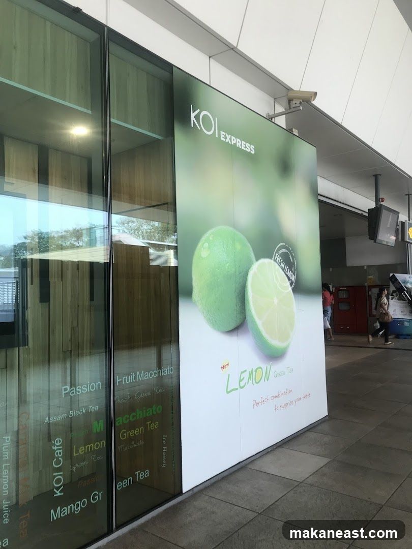 KOI EXPRESS Lemon Green Tea Advertisement