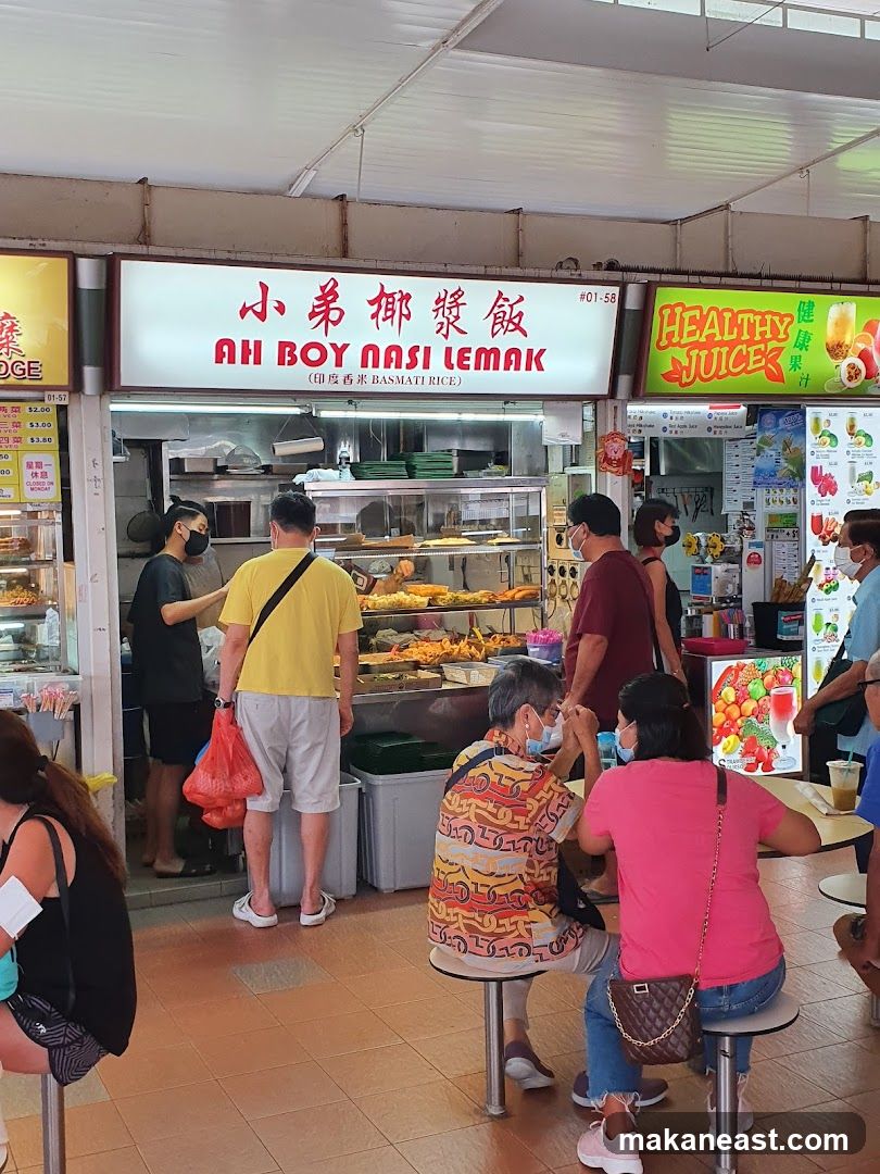 Food Stall with Customers