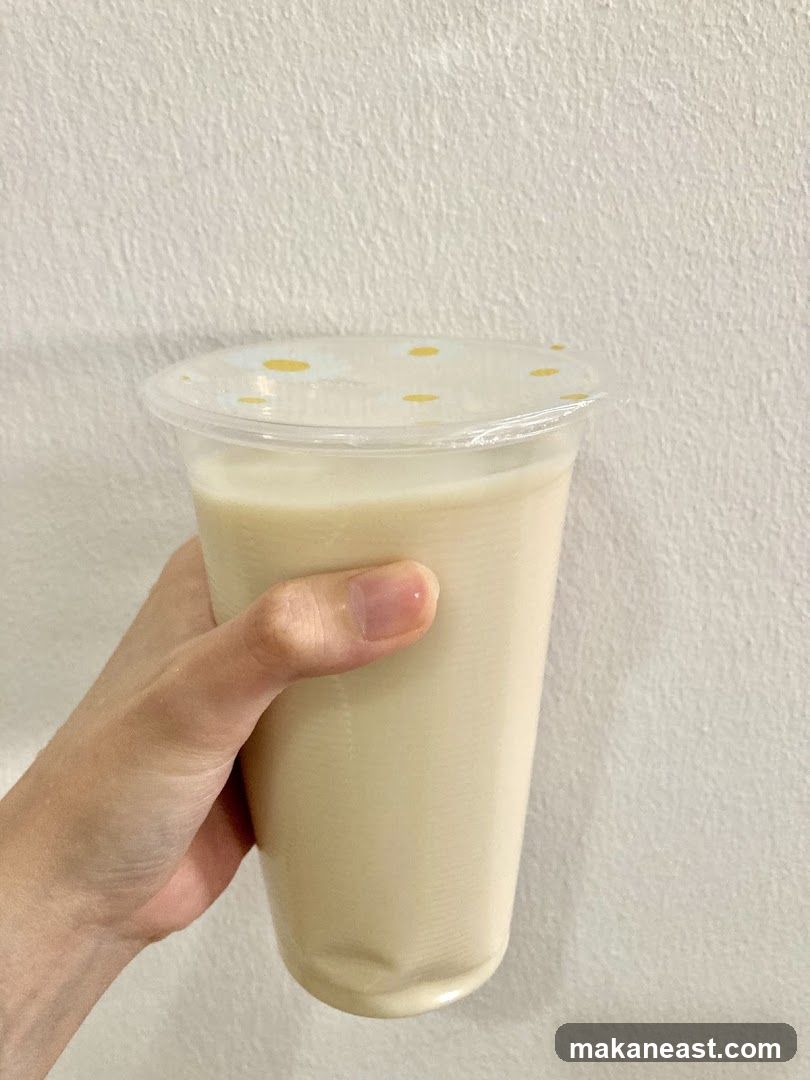 Beverage in a cup