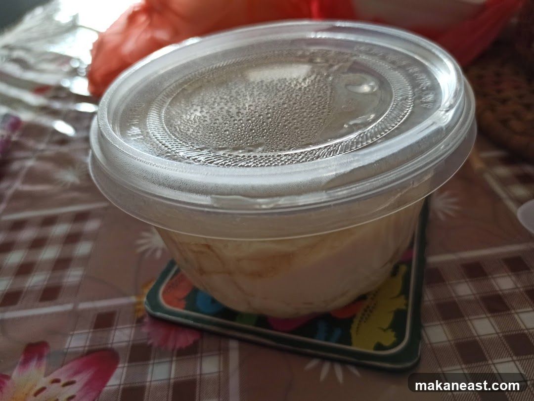Food in a takeout container