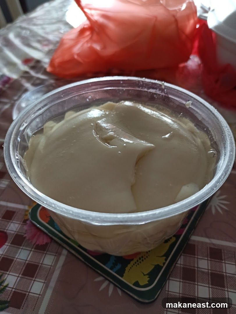 Dessert in a plastic container