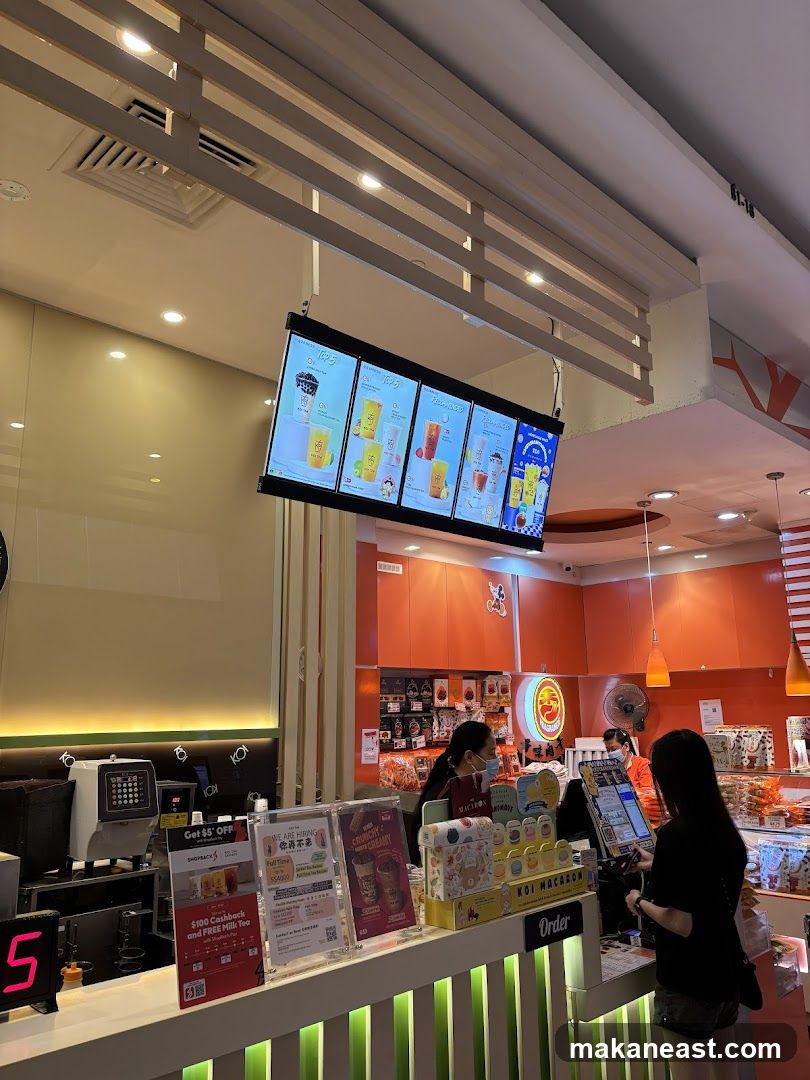 Bubble Tea Shop Counter