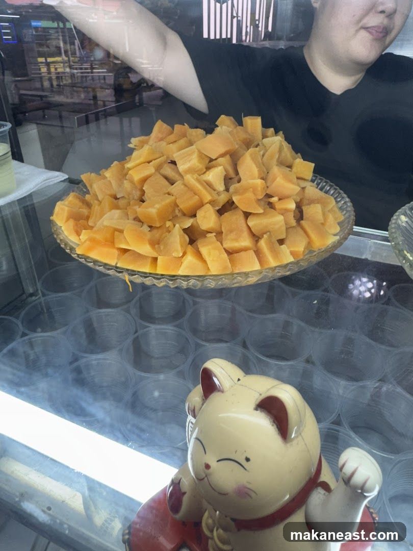 Diced Fruit Display
