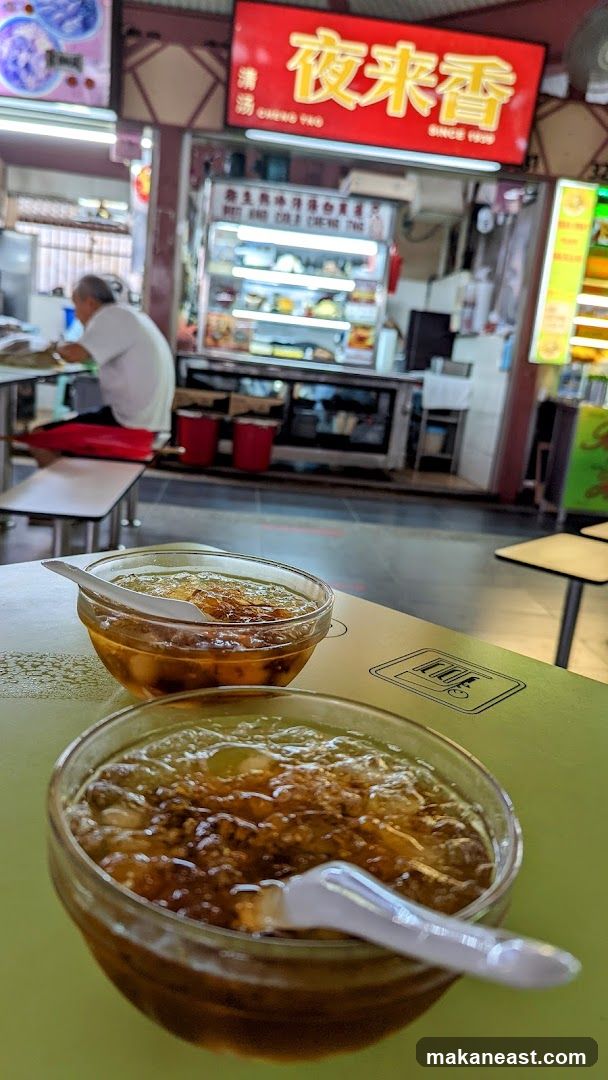 Dessert Bowls at a Food Stall