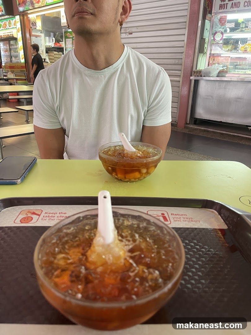 Dessert Bowls at a Food Stall