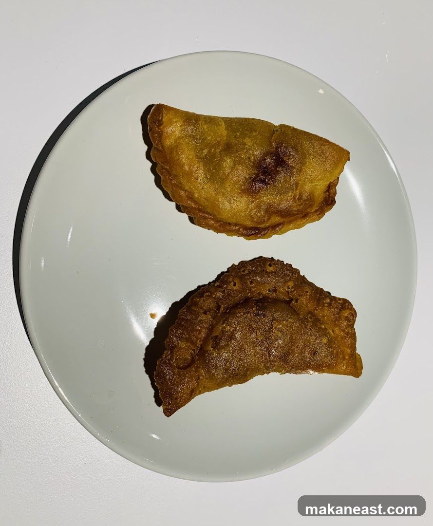 Two Empanadas on a Plate