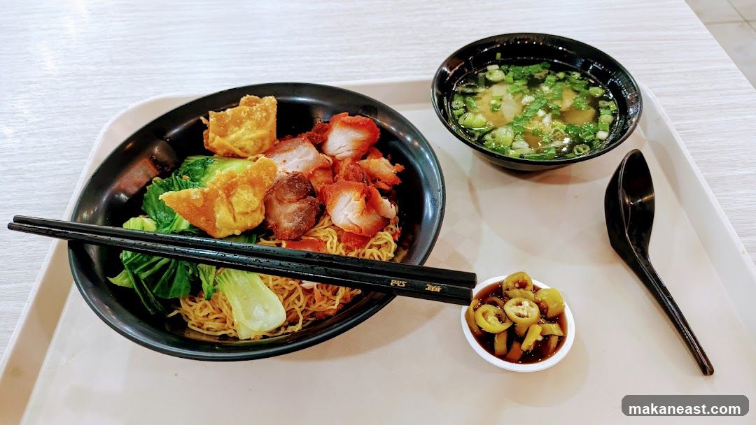 Noodle Dish with Soup and Condiments