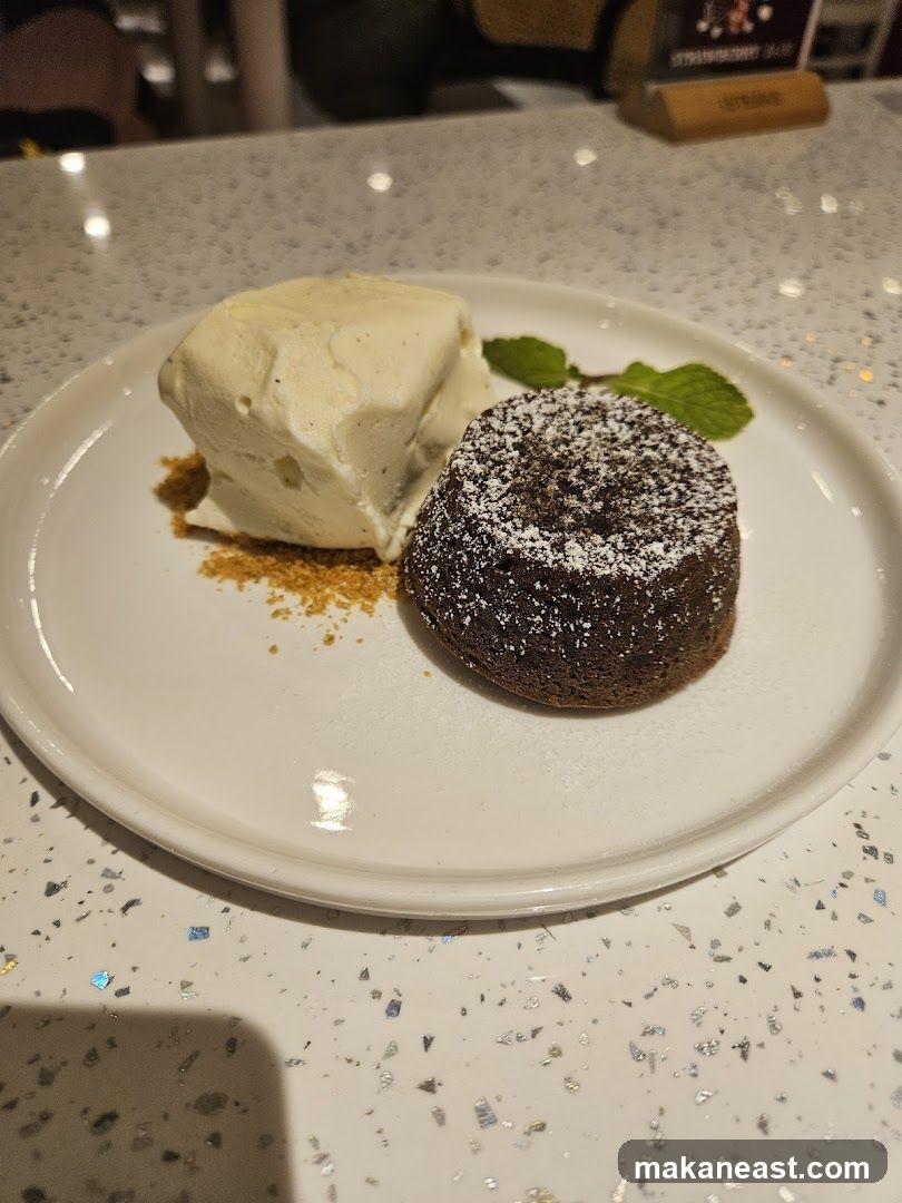 Chocolate Lava Cake with Ice Cream