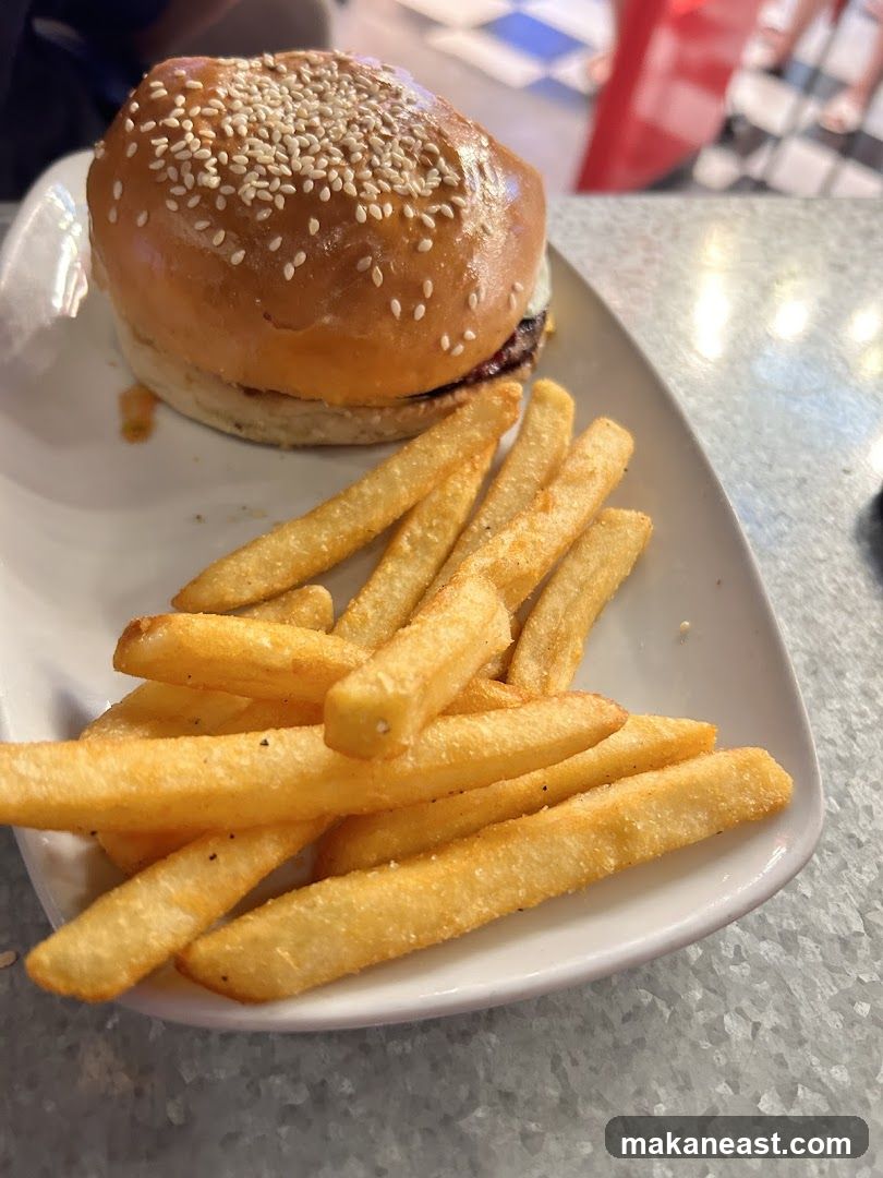 Burger and Fries